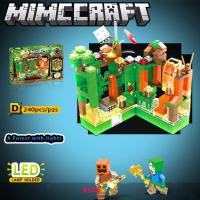 ราคา มีไฟ ของเล่นตัวต่อ ตัวต่อมายคราฟ Minecraft บ้านมายคราฟ บล็อกตัวต่อ หมู่บ้านมายคราฟ ของเล่นสำหรับเด็ก (20360051507)