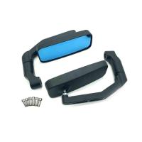 ราคา การจัดส่งในท้องถิ่น กระจกมอเตอร์ไซค์ กระจกแต่งปลายแฮนด์ กระจกขา BSC สี่เหลี่ยม สีเคฟล่า สีดำ สำหรับรถมอเตอร์ไซค์ การปรับหลายมุม วิสัยทัศน์ (21603560402)