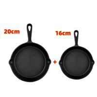 ราคา 16 20 26ซม Cast iron กระทะเหล็กหล่อ cast iron skillets Frying pan ใช้ได้กับเตาทุกประเภท (21534080038)