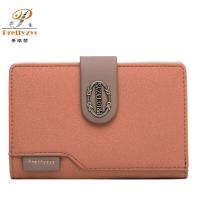 ราคา กระเป๋าสตางค์ผู้หญิงกระเป๋าสตางค์ใส่นามบัตรปานกลางกระเป๋าถือวินเทจเรียบ (17396651356)