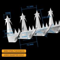 ราคา เหล็กกันขโมย ยาว 125cm เหล็กหนา 2mm รั้วเหล็กกันขโมย สำหรับติดตั้งบนรั้ว กำแพง ผนัง รั้วลวดหนาม ลวดหนาม รั้วเหล็กกันขโมย wall spikes security (21446126901)