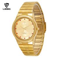 ราคา LIEBIG นาฬิกาควอทซ์สีแดงนาฬิกาลายเพชรแฟชั่นลำลอง Dual Display นาฬิกาข้อมือสแตนเลสกันน้ำสำหรับผู้หญิง L1025 (15035806565)