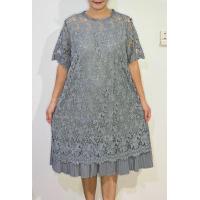 ราคา AiMiss Shop รหัส 25 เดรสลูกไม้แต่งชายพลีท ผ้ายืดแต่งลูกไม้เกรดพรีเมี่ยม ใส่ออกงานสวยๆ (17215032247)