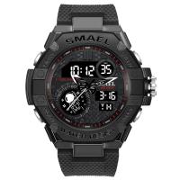 ราคา นาฬิกากีฬาผู้ชายนาฬิกากันน้ำ smael นาฬิกาควอตซ์ดิจิทัลจับเวลานาฬิกาข้อมือควอทซ์ทหาร8068 (21431391205)
