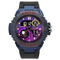 ราคา นาฬิกากีฬาผู้ชายนาฬิกากันน้ำ smael นาฬิกาควอตซ์ดิจิทัลจับเวลานาฬิกาข้อมือควอทซ์ทหาร8068 (21431391203)