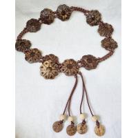 ราคา เข็มขัด กะลา ไม้ ระย้า กระลา ดอกไม้ วงกลม กะลามะพร้าว เครื่องประดับสตรี แนววินเทจ สีดำ สลับ สีน้ำตาล คู่กับ ชุดไทย ผ้าฝ้าย ผ้าไทย ชุดงานสงกรานต์ แบบตะขอเกี่ยว ยาว 50 นิ้ว (17364501554)