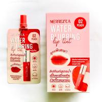 ราคา 1กล่อง บรรจุ 6 ซอง ลิปทินท์สูตรน้ำ Merrezca Water Blurring Lip Tint มีให้เลือก3สี (21519778116)