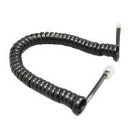 ราคา RJ9 Coiled Telephone Wire 6FT Curved Telephone Landline Phone Handset Handle Line Cable 4P4C 6Ft 1 85M (20215708457)