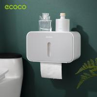 ราคา พร้อมส่ง Ecoco กล่องใส่ทิชชู่ กันน้ำ กล่องใส่กระดาษทิชชู่ ติดผนัง รุ่นไม่ต้องเจาะ E1903 (21209454834)