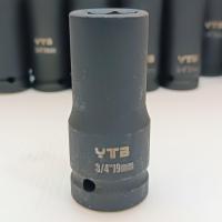 ราคา ลูกบล็อกยาว บล็อกลม 3 4 6หุน เบอร์ 19 มม สำหรับ บล็อกลม บล็อกแบต บล็อกไฟฟ้า IMPACT SOCKET (19707121831)