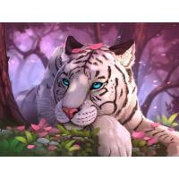 ราคา RUOPOTY ภาพวาดกรอบรูปดีไอวายโดยตัวเลขรูปภาพสัตว์เสือผืนผ้าใบภาพวาดทำมือพร้อมกับตัวเลขภาพสำหรับตกแต่งบ้าน (21399213589)