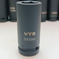 ราคา ลูกบล็อกยาว บล็อกลม 3 4 6หุน เบอร์ 23 มม สำหรับ บล็อกลม บล็อกแบต บล็อกไฟฟ้า IMPACT SOCKET (19707385045)