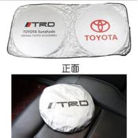 ราคา 1ชิ้นม่านบังแดดรถยนต์กระจกหน้ารถปกด้านหน้ากระจกหน้ารถสำหรับ Toyota Camry Corolla Highlander 4Runner Hilux Vios Innova Fortuner (11451698717)