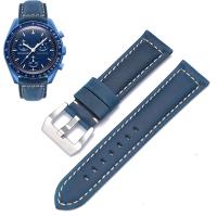 ราคา สายหนัง20มม สำหรับ Omega แบบนาฬิกาดวงจันทร์กำไลข้อมือหนังวัวแนววินเทจ20 22 24 26มม สายนาฬิกาปล่อยแบบเร็ว (20851436801)