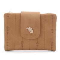 ราคา กระเป๋าเหรียญขนาดเล็กมีซิปกระเป๋าสตางค์ใบสั้นกระเป๋าเงินของผู้หญิงพิมพ์ลายดอกไม้ใหม่ (21586259603)