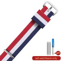 ราคา สำหรับ DW สายรัดข้อมือ Daniel Wellington ไนล่อนสีเดียวสายรัดข้อมือนาฬิกาข้อมือสายผ้าแคนวาสสีขาวสีดำสีน้ำเงินล้วนสำหรับผู้ชายและผู้หญิง (20356333304)