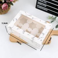 ราคา พร้อมส่ง แพค 10 20 50 ใบ กล่องคัพเค้ก กล่องขนมเบรก snack box 1 2 4 6 ชิ้น แบบไม่มีหูหิว แถมฟรีถาดหลุมใส่คัพเค้กภายในกล่อง เฉพาะ รุ่น 2 4 6 ช่อง (20053008454)