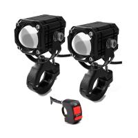 ราคา ไฟหน้ามอเตอร์ไซค์ ไฟหน้า led มอไซค์ เลนส์โปรเจคเตอร์สามสีไฟสปอต สปอร์ตไลท์ติดมอเตอร์ไซค์ อดสปอร์ตไลท์ led 12v 24V (21642519947)