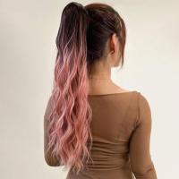 ราคา Claw Clip Ponytail Extension For Women 22 Inch Long Water Wavy Curly Multi Coloredt Fibers Synthetic Natural Soft Daily Use (21604407690)