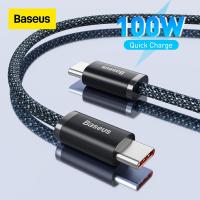 ราคา Baseus Official Store สายชาร์จ สายชาร์จเร็ว 100W USB C Cable USB C To USB Type C Cable For Macbook Pro iPad PD Fast Charger Cord Type C Cable For Xiaomi Samsung (13825538854)
