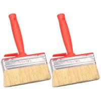 ราคา Staining Paint Brush Flat Head Labor Saving For Painting Walls Varnishing (19487480875)