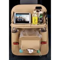 ราคา กระเป๋าเก็บของในรถยนต์ กระเป๋าใส่ของหลังเบาะรถ ที่ใส่ของหลังเบาะรถยนต์ที่ใส่ของในรถยนต์ กระเป๋าหลังเบาะรถ มีถาดวางอาหาร (21331410180)