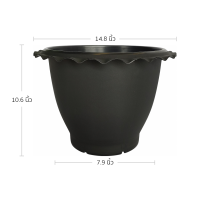 ราคา กระถางบัว ปากจีบ 14 นิ้ว (21394503248)