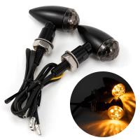 ราคา สัญญาณไฟเลี้ยว LED รถจักรยานยนต์ไฟท้ายใส12V ตัวบอกการแตกแสงสำหรับ Harley Choppers ฮอนด้าดูคาติคาวาซากิ (21603464776)