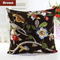 ราคา Hot Country Style Floral Pillows Cover Cotton Flowers Birds Print Sofa Cushion Cover 45X45 55X55CM Decorative Pillows Case (21061556843)