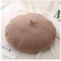 ราคา หมวกเบเร่ต์ beret ผู้ใหญ่ สต็อคไทย หมวกเบเร่ต์สีพื้นสไตล์ฝรั่งเศสฤดูใบไม้ผลิและฤดูหนาวสําหรับสตรี (21388755140)