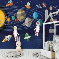 ราคา Custom Modern Cartoon 3d วอลเปเปอร์สำหรับห้องเด็ก Rocket Space Theme ห้องเด็กห้องนอนทีวีโซฟาพื้นหลังภาพจิตรกรรมฝาผนังสติกเกอร์ Wall Papers Home Decor (16294759367)