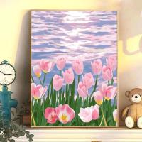 ราคา Nanafine Thai Shipping DIY ภาพวาดสีน้ำมันดิจิตอลพร้อมกรอบ DIY ภาพวาดสีน้ำมันดิจิตอล 40 50 ซม เวนิสยามค่ำคืนชุดภาพวาดญี่ปุ่นเติมสีห้องนั่งเล่นตกแต่งร้านจิตรกรรม (21270081941)