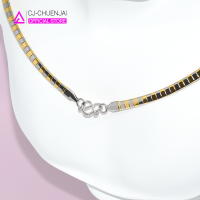 ราคา สร้อยสแตนเลสแท้ 2กษัตริย์ เลือกความยาวได้ ลายโชคเกอร์ ไม่ลอกไม่ดำ สร้อยCJ (16928066375)