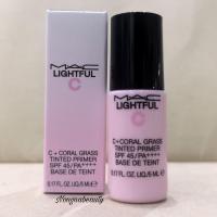 ราคา ไพรเมอร์ผสมรองพื้นเนื้อครีมบางเบา MAC Lightful C Coral Grass Tinted Primer Spf45 Pa ผิวฉ่ำอมชมพู nongnabeauty (18522806406)