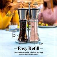ราคา ที่บดพริกไทย ที่บดที่บดเกลือ Salt pepper mill ชุดขวดแก้วบดพริกไทยพร้อมฐาน ขวดบดพริกไทย ขวดบดเกลือ เครื่องบดพริกไทย เครื่องบดเกลือ ขวดพริกไทย ขวดเกลือ กระปุกใส่เกลือและพริกไทย (21369163532)