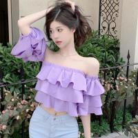 ราคา Cici D75 เสื้อครอปสม็อคทั้งตัว แต่งแขนระบาย ยืดได้เยอะใส่แล้วน่ารักมากๆ แขนเป็นทรงตุ๊กตานะ สาวๆไม่ควรพลาด (16270875889)