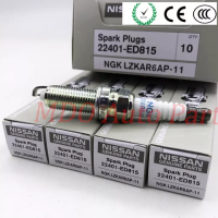 ราคา 4 Pcs Iridiumหัวเทียน22401 ED815 LZKAR6AP 11สำหรับNissan March Tiida X Trail Micra (21540598329)