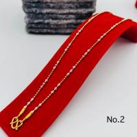 ราคา สร้อยคอ2กษัตริย์ หนัก2สลึง ชุบทอง 24K เลือกแบบสวยๆได้เลย (21021202303)