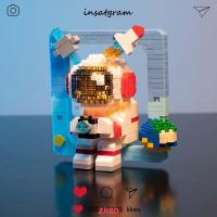 ราคา เลโก้ราคาถูกๆ เลโก้นาโนบล็อกมีไฟ ของเล่นนักบินอวกาศ LED รูปกล่องของขวัญสร้างสรรค์ DIY ของขวัญสำหรับเด็ก ของเล่นเด็ก (18485481220)
