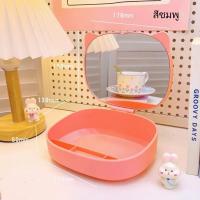 ราคา กระจกแต่งหน้าตั้งโต๊ะ กล่องใส่ของจุกจิกพร้อมกระจก กล่องเก็บของมีกระจกในตัว มีกระจกในตัว กล่องเก็บอุปกรณ์ต่างๆ (20019803494)