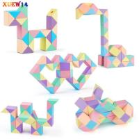 ราคา รูบิคไม้บรรทัด Snake Rubik รูบิคงูหรรษา สีสดใส สีพาสเทล 72 pcs พร้อมหนังสือคู่มือ (21697468292)