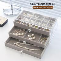 ราคา Home กล่องเก็บเครื่องประดับที่มีฝาปิดต่างหูกล่องเก็บต่างหูที่หนีบหูกันฝุ่นเครื่องประดับต่างหูไม้หู3ชั้น 2048 (19729095098)