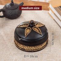 ราคา โต๊ะกาแฟที่เขี่ยบุหรี่พร้อมฝาปิดแนวโน้มบุคลิกภาพสร้างสรรค์ห้องนั่งเล่นสไตล์เอเชียตะวันออกเฉียงใต้สไตล์ไทยโบราณไม้เนื้อแข็งที่เขี่ยบุหรี่แสงหรูหรา (21528303618)