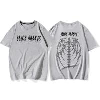 ราคา เสื้อผ้าแนวสตรีทสำหรับผู้หญิงเสื้อยืดโอเวอร์ไซส์สไตล์โกธิคเสื้อคู่รักแนวสตรีทสไตล์เกาหลี S 3XL ฤดูร้อน (21467994292)