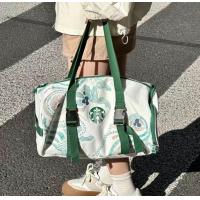 ราคา พร้อมส่งจากไทย Starbucks Travel Bag Crossbody Gym Bag Canvas Classic Mens and Womens Tote Bag (21458771107)