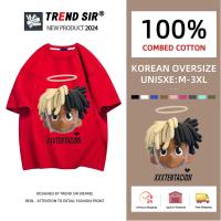ราคา TrendSirพร้อมส่งเสื้อยืดผ้าคอตตอน เสื้อยืด oversize เด็กชายสไตล์ฮิปฮอป 9สี M 3XL (21543908937)
