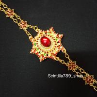 ราคา สังวาลย์ลายไทยประยุกต์ สังวาลย์พลอยเทียม สังวาลย์ชุดไทย สังวาลย์สวยๆ สังวาลย์ใส่ได้ทั้งเด็กและผู้ใหญ่ของพร้อมส่ง (17429387936)