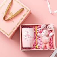 ราคา ส่งจากไทย แก้วเซรามิค 400ML ลาย Mr Mrs ceramic พร้อมตุ๊กตาและช้อน ทนความร้อนได้ดี (21228809466)