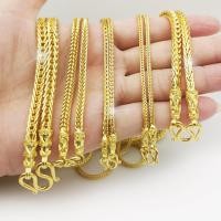 ราคา ตะขอปั้มทุกเส้น ไม่ลอกไม่ดำ สร้อยทองโคลนนิ่งเหมือนแท้ N505 ลายสี่เสา 5บาท 10บาทหุ้มทองเคลือบแก้วทองไมครอน (20838215810)