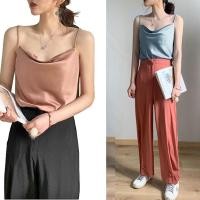 ราคา Moei cowl neck เสื้อสายเดี่ยวคอถ่วง ผ้าซาติน (1407340184)